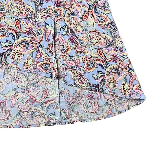 NY Collection Women's Multi-Color Paisley Cold Shoulder Midi Dress Plus Sz 2XWP - Picture 5 of 15